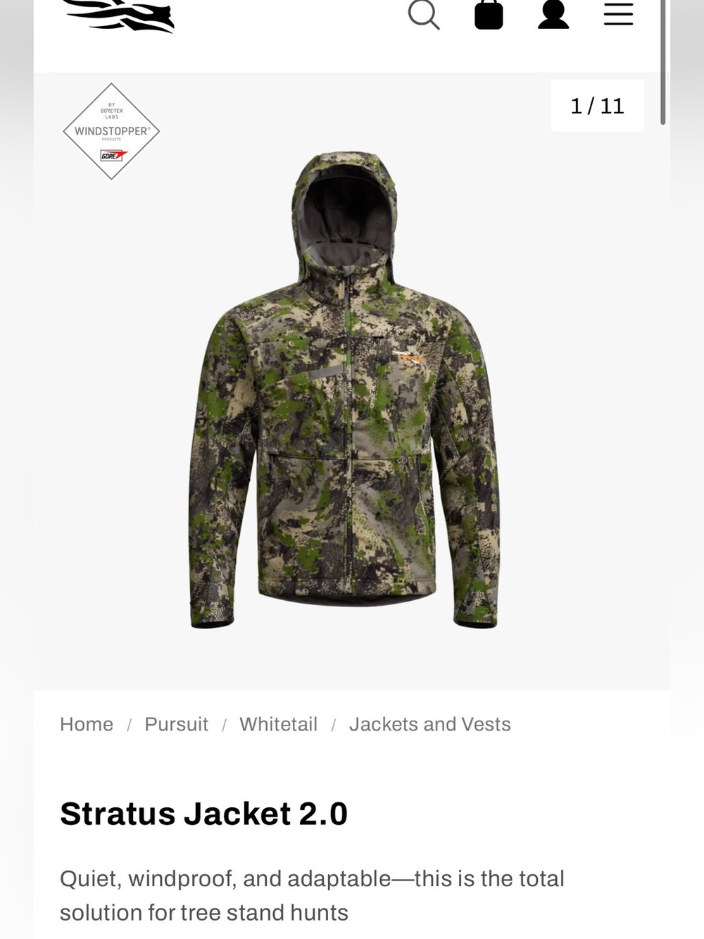 Sitka Stratus Jacket
